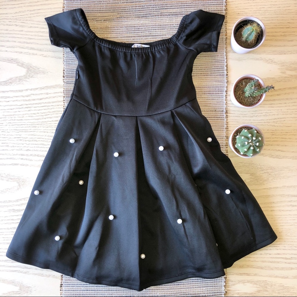 Shein Pearl Pleated Dress Child size 7